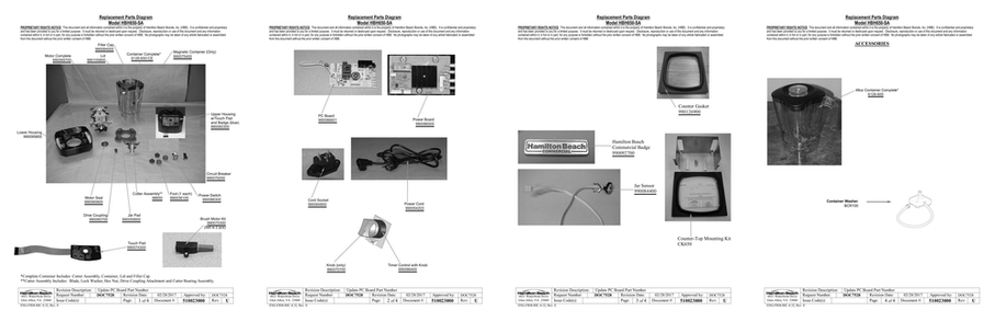 Part Location Diagram of 990060300 Hamilton Beach Upper Housing With Touch Pad